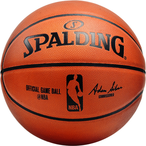 斯伯丁NBA职业比赛用球室内牛皮篮球7号球SPD74-569Y